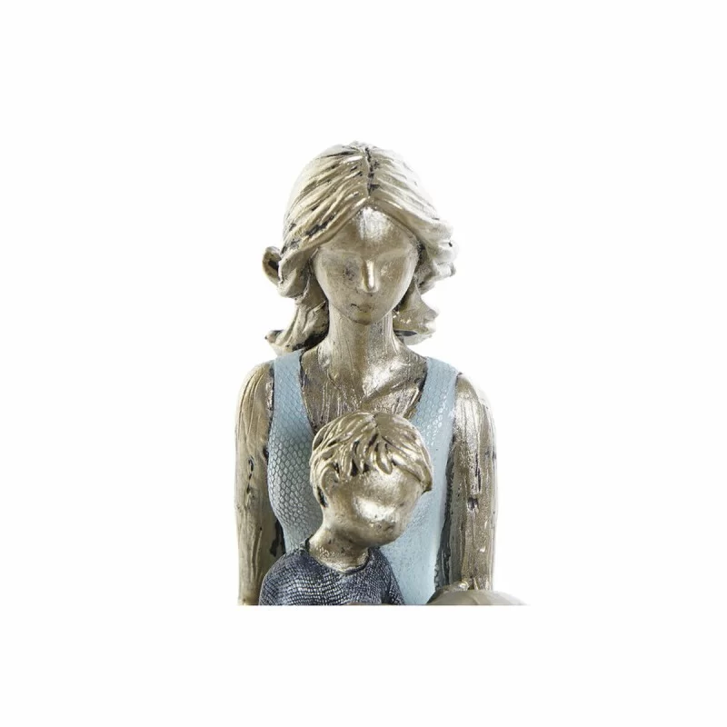 Decorative Figure DKD Home Decor Blue Golden...