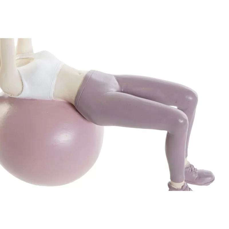 Decorative Figure DKD Home Decor Pink Yoga...