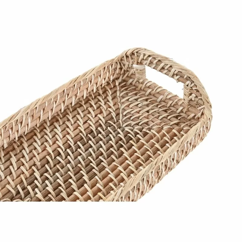 Tray DKD Home Decor 35 x 19 x 8 cm Natural