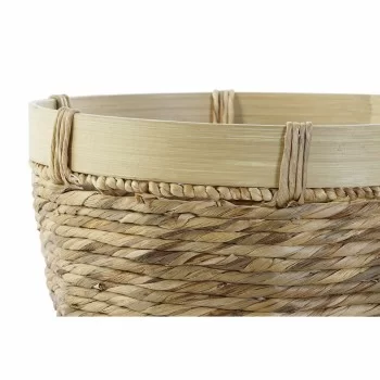 Basket set DKD Home Decor Bamboo Tropical Rushes (40 x 40... 2