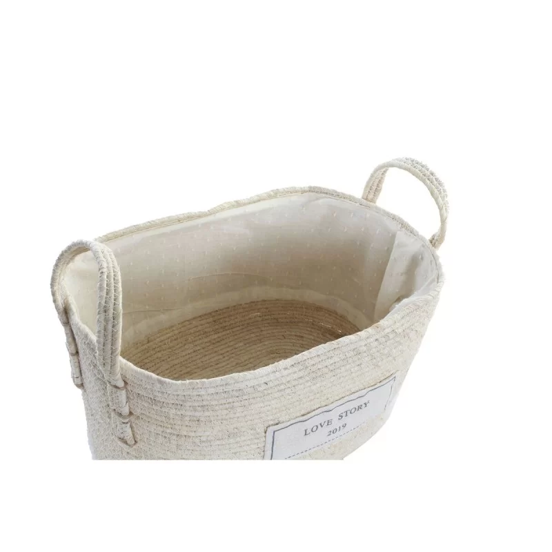 Basket set DKD Home Decor Cotton Fibre (34 x 23...