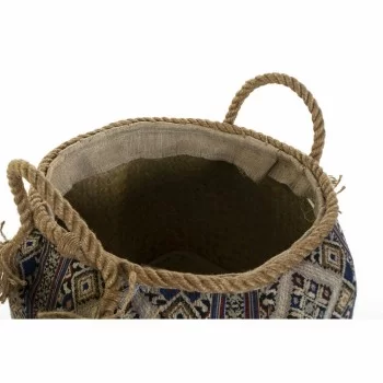 Basket DKD Home Decor 30 x 30 x 30 cm Natural Fibre Boho... 2