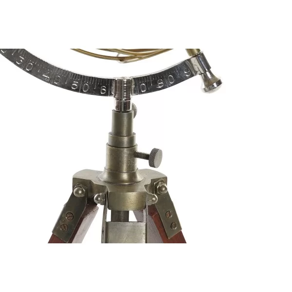 Globe DKD Home Decor Brown Golden Colonial Tripod 20 x 20 x 50 cm