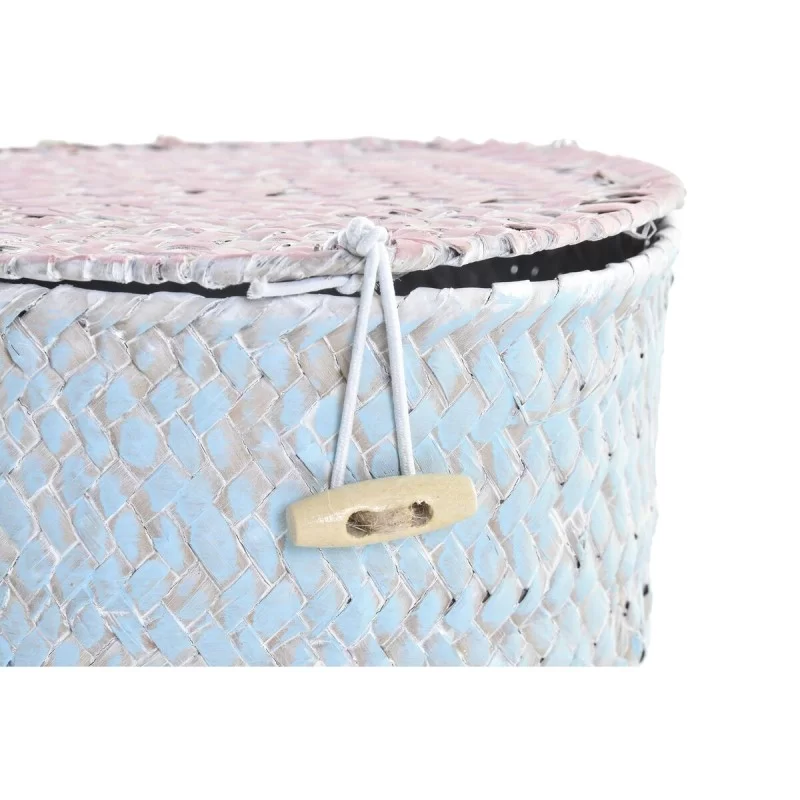 Basket set DKD Home Decor Metal Mediterranean...