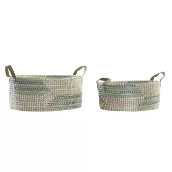 Basket set DKD Home Decor Tropical (45 x 35 x 18 cm)