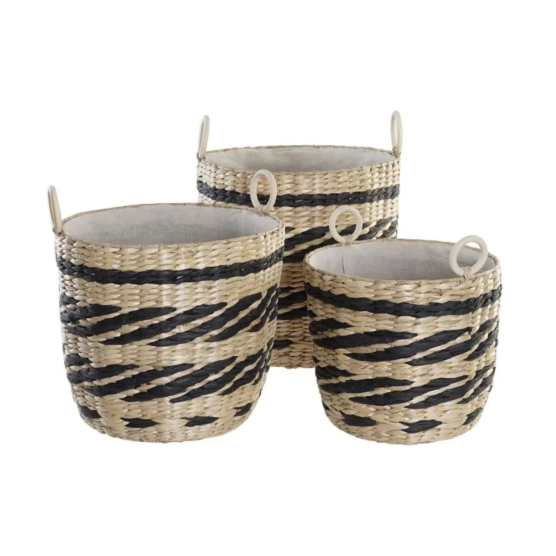 Basket set DKD Home Decor Polyester Colonial...