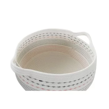 Basket set DKD Home Decor White Black Orange 52 x 43 x 25 cm 2