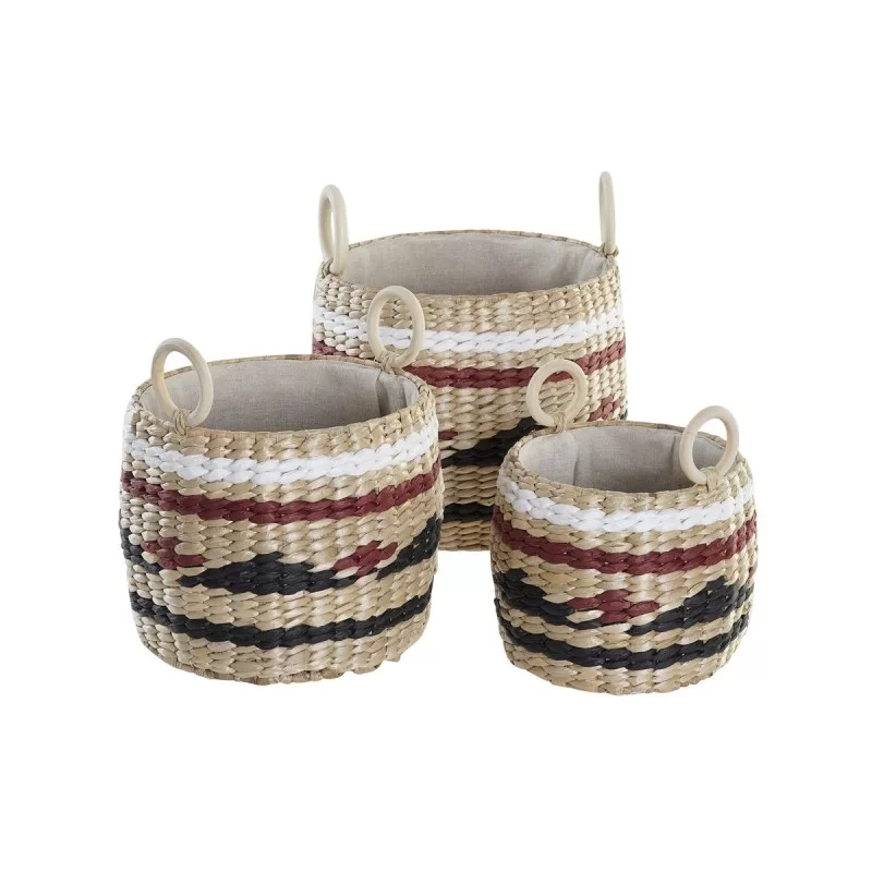 Basket set DKD Home Decor Natural Fibre (30 x...