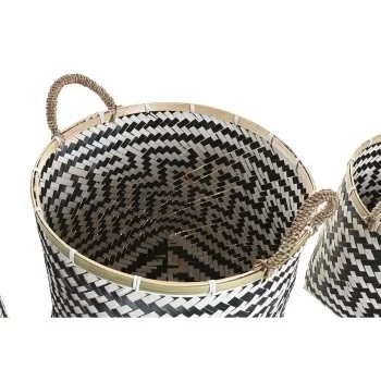 Basket set DKD Home Decor Bamboo 40 x 40 x 44 cm 2