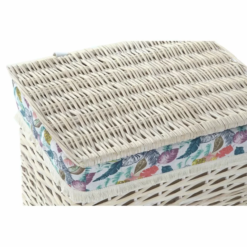 Basket set DKD Home Decor Polyester wicker (47...
