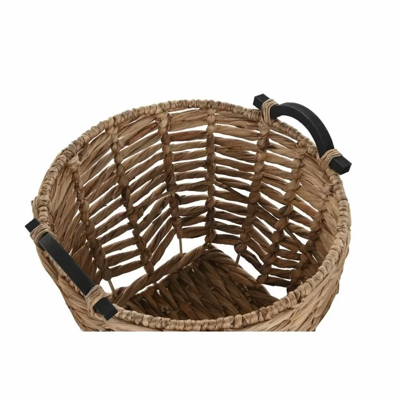 Basket set DKD Home Decor Wood Colonial Fibre...