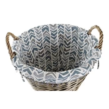 Basket DKD Home Decor 44 x 44 x 42 cm Polyester wicker 2