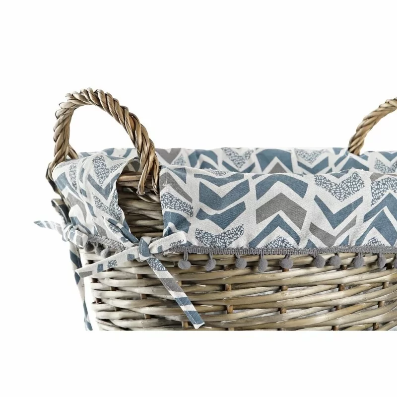 Basket DKD Home Decor 44 x 44 x 42 cm Polyester...