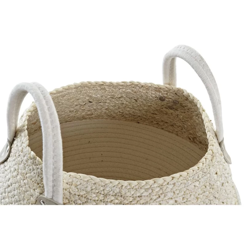 Basket DKD Home Decor 37 x 37 x 25 cm Natural...
