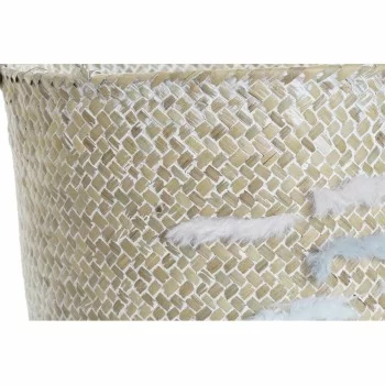 Basket set DKD Home Decor Polyester Natural Fibre (33 x... 2