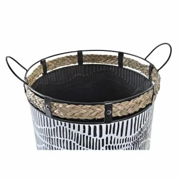 Basket set DKD Home Decor Rope Iron (52 x 42 x 58 cm) 2