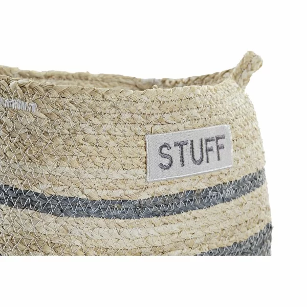 Basket set DKD Home Decor 30 x 20 x 20 cm Natural Fibre Boho