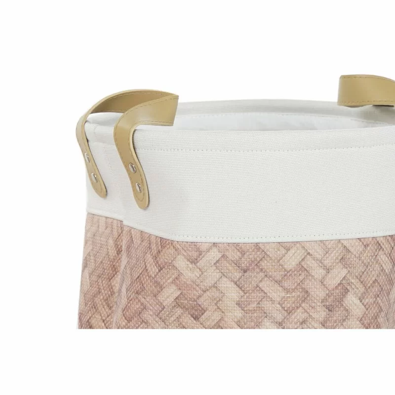 Basket set DKD Home Decor Canvas Polyester 34 x...
