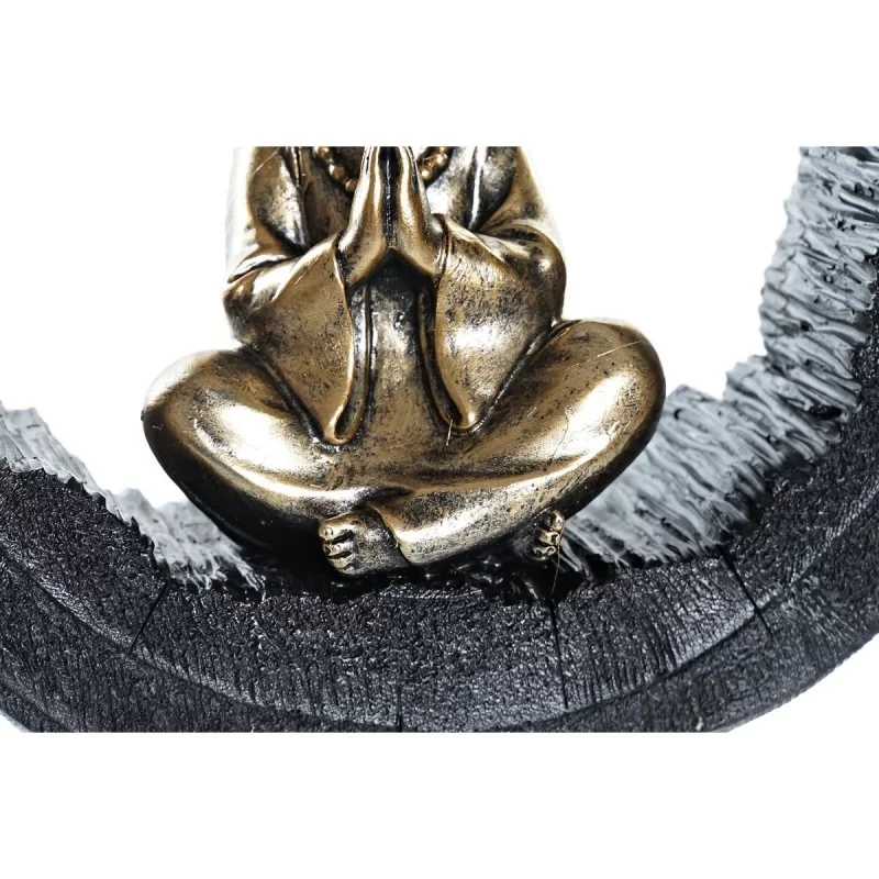 Decorative Figure DKD Home Decor Black Golden...