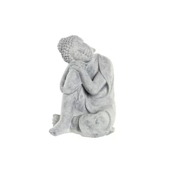 Decorative Figure DKD Home Decor Grey Light grey Buddha...