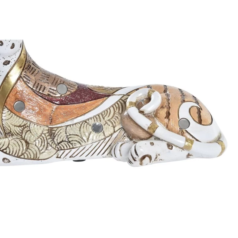 Decorative Figure DKD Home Decor White Orange...