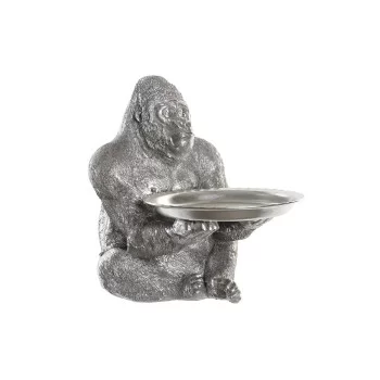 Decorative Figure DKD Home Decor Silver Resin Gorilla (38...