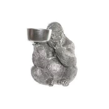 Decorative Figure DKD Home Decor Silver Resin Gorilla (32...