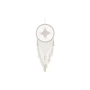 Dream Catcher DKD Home Decor Feathers Cotton White Rattan...