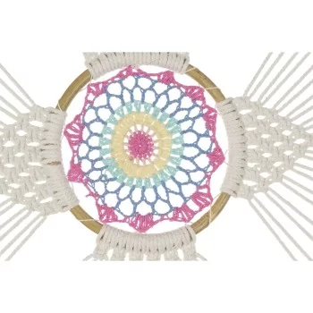 Dream Catcher DKD Home Decor Feathers Cotton White Rattan... 2