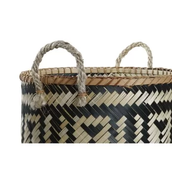 Basket set DKD Home Decor Polyester Colonial Bamboo (37 x... 2