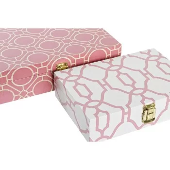 Set of decorative boxes DKD Home Decor 29 x 21 x 8 cm... 2