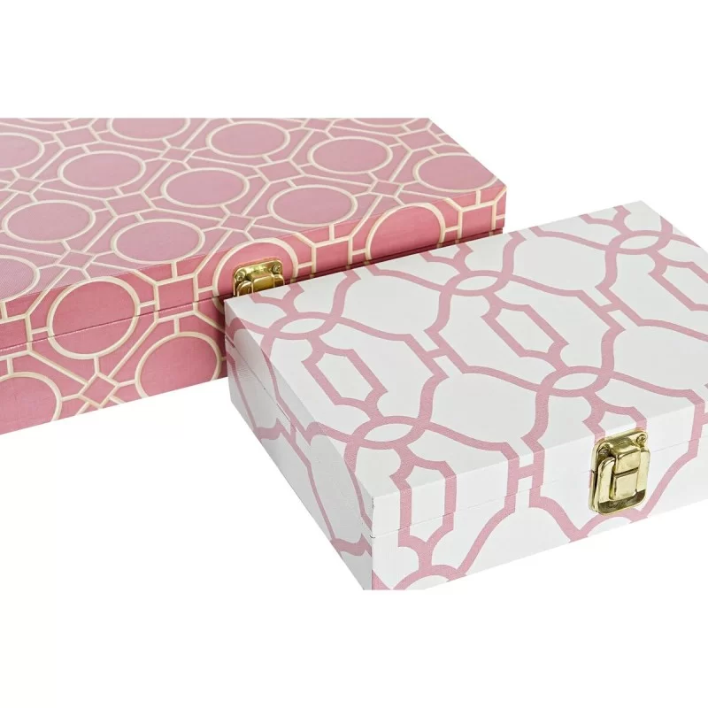 Set of decorative boxes DKD Home Decor 29 x 21...