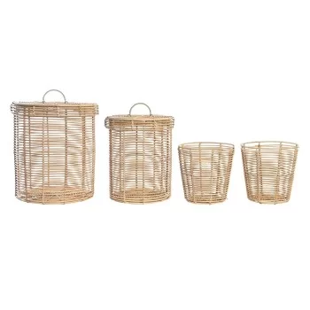 Basket set DKD Home Decor 42 x 42 x 48 cm Metal...