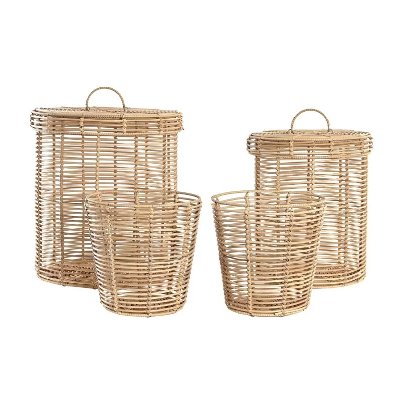 Basket set DKD Home Decor 42 x 42 x 48 cm Metal...
