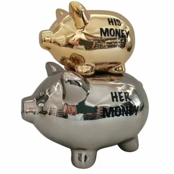 Money box DKD Home Decor Dolomite Children's Modern Pig... 2