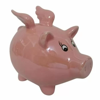 Money box DKD Home Decor Dolomite Children's Modern Pig... 2