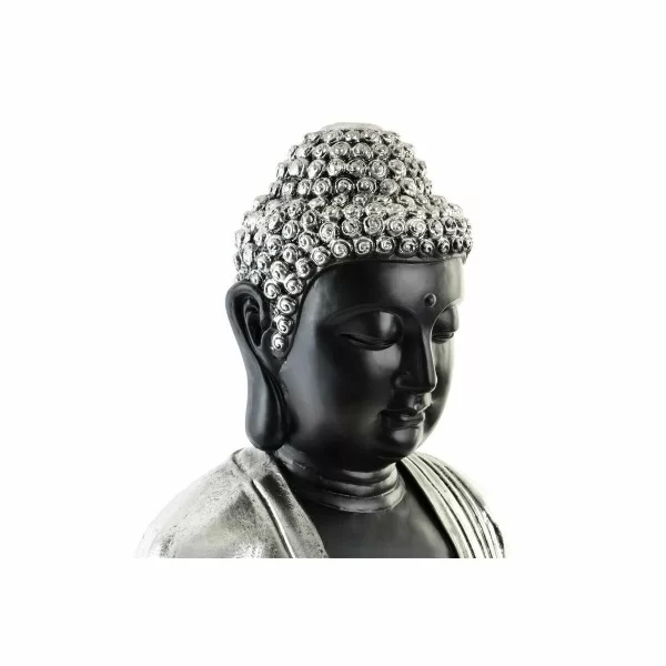 Decorative Figure DKD Home Decor 43 x 37 x 57 cm Silver Black Buddha Oriental