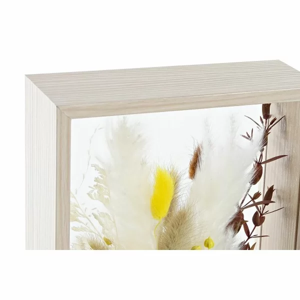 Decorative Flower DKD Home Decor 16 x 6 x 21 cm Beige Green Yellow Flowers (2 Units)
