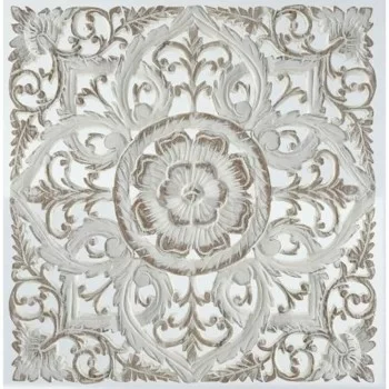 Wall Decoration DKD Home Decor White Mandala MDF Wood (60...