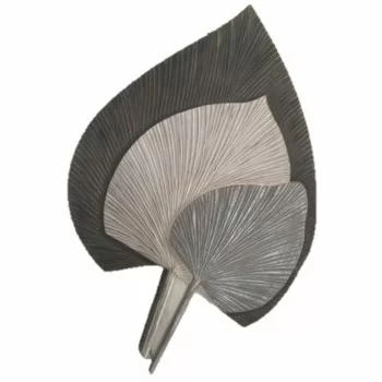 Wall Decoration DKD Home Decor Grey MDF Wood Leaf of a...