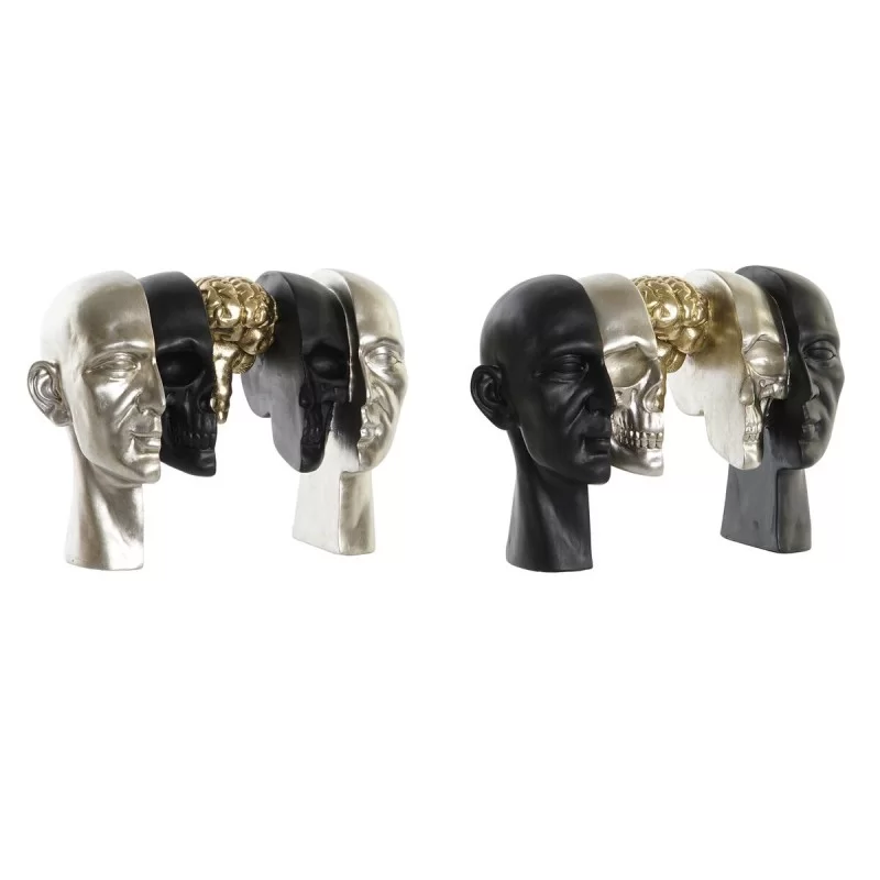 Decorative Figure DKD Home Decor Head 31,5 x 16,5 x 22,5 cm (2 Units)