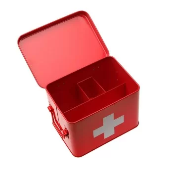First Aid Kit Versa Red Steel (14,3 x 15,7 x 21,5 cm) 2