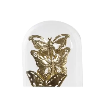 Decorative Figure DKD Home Decor Crystal Black Golden... 2