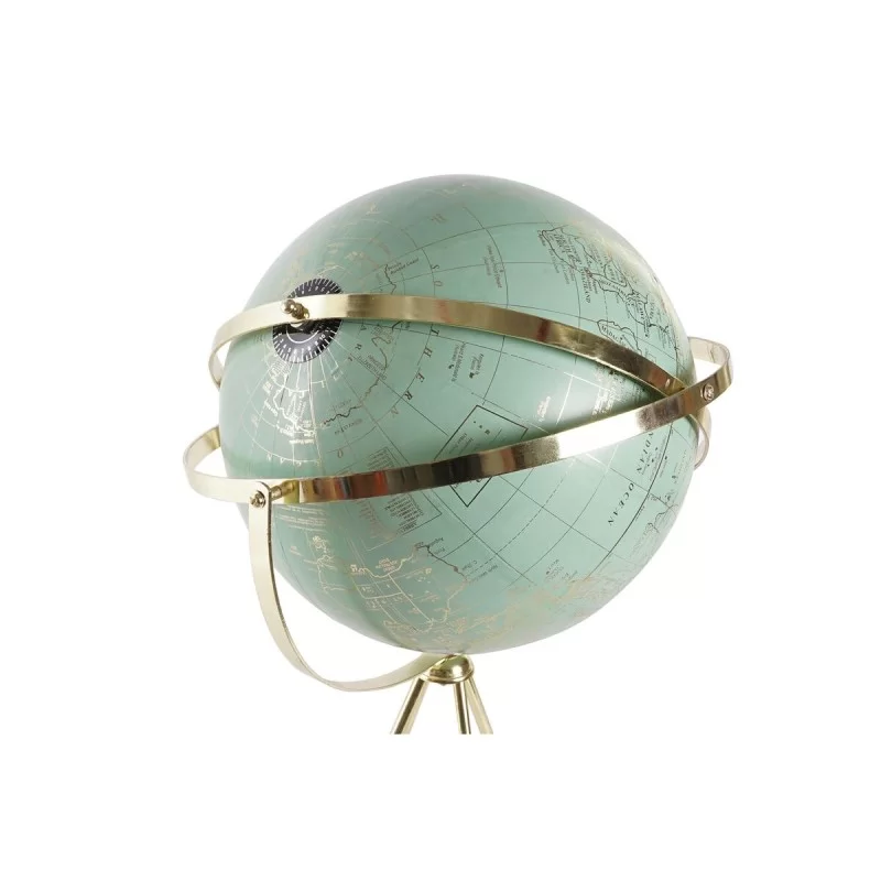 Decorative Figure DKD Home Decor Globe Metal...