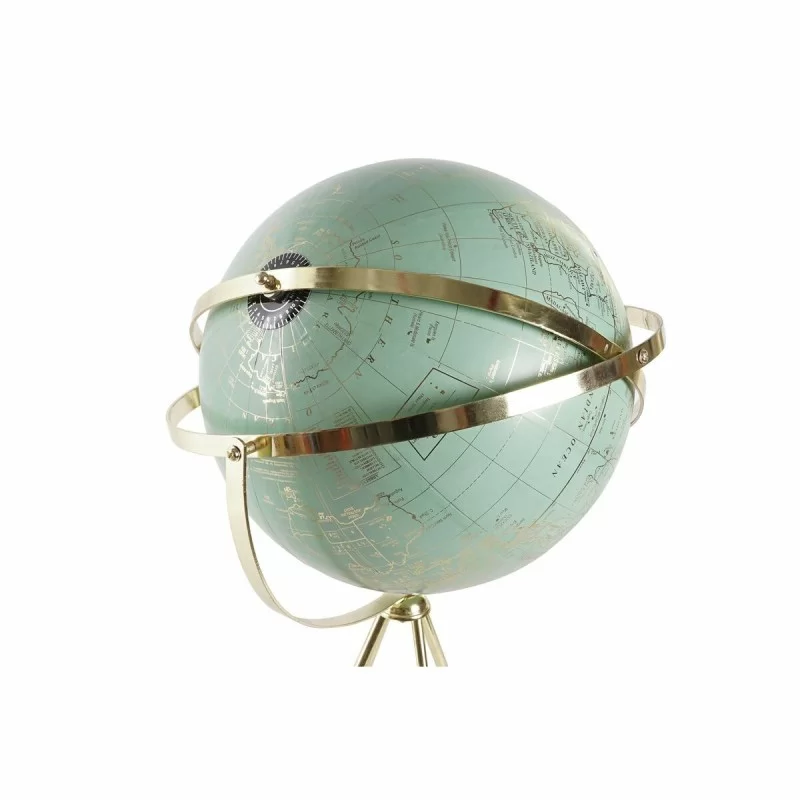 Decorative Figure DKD Home Decor Globe Metal...