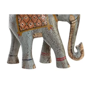 Decorative Figure DKD Home Decor Elephant Mango wood (29... 2