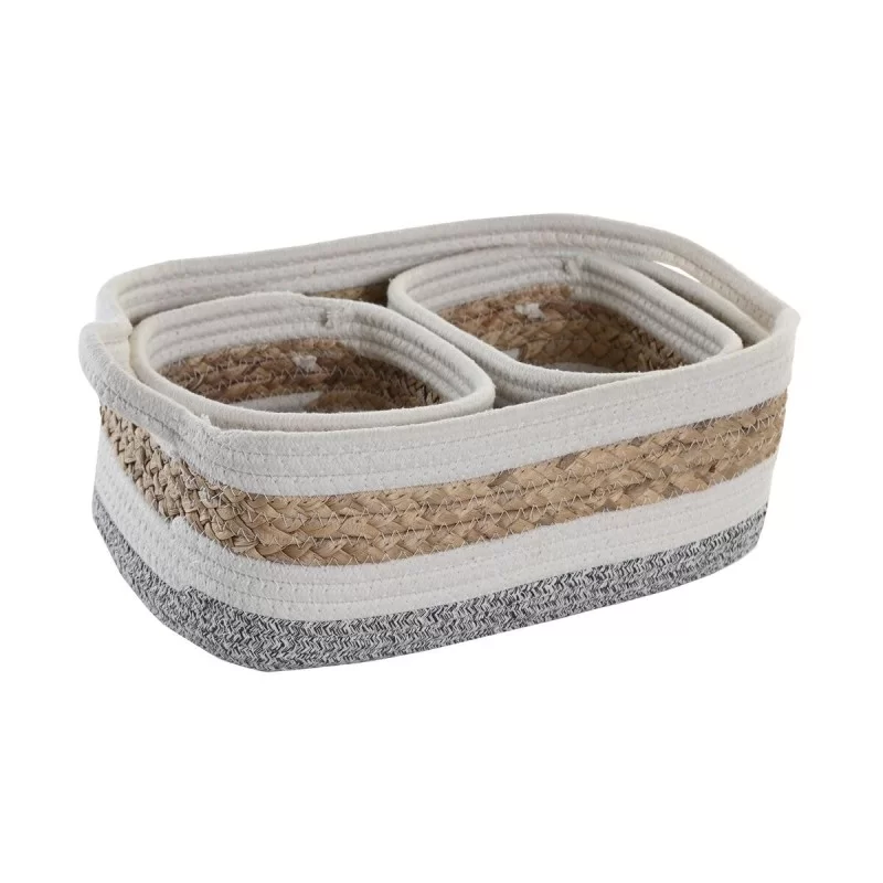 Decorative box DKD Home Decor Natural Fibre 33...