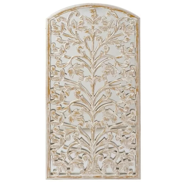 Wall Decoration DKD Home Decor 45 x 2 x 89 cm Aged finish White Romantic