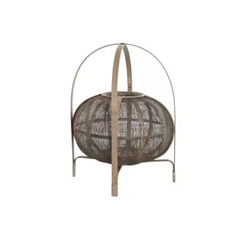 Candleholder DKD Home Decor Brown Natural Bamboo 35 x 35...