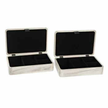 Decorative box DKD Home Decor Natural MDF Wood 28 x 18 x... 2